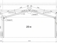 Staalconstructie 8 x 12 meter (96m2) - afbeelding 2 van  10
