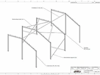 Staalconstructie 8 x 12 meter (96m2) - afbeelding 6 van  12