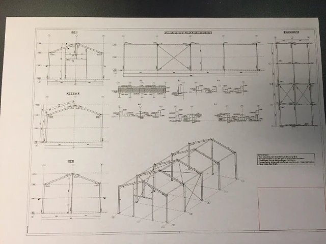 Staalconstructie 8 x 20 meter (160m2) - afbeelding 15 van  22