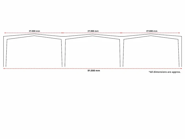 Staalconstructie (81,00x39,00 mtr) (3159m2) - afbeelding 8 van  16