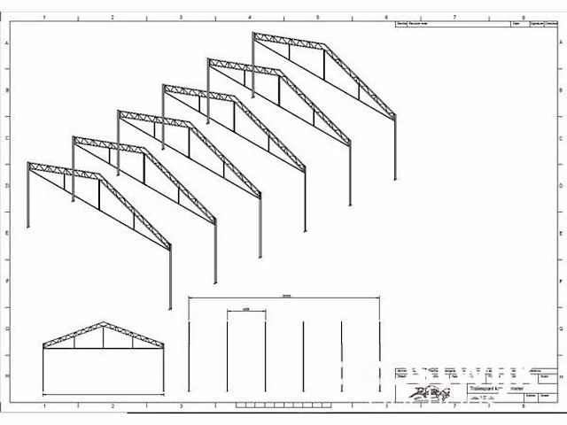 Staalconstructie 8.40 x 20.00 meter (168m2) - afbeelding 4 van  10