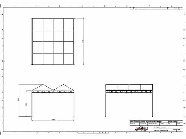 Staalconstructie carport overkapping 8 x 9 meter (72m2) - afbeelding 6 van  14