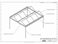 Staalconstructie carport overkapping 8 x 9 meter (72m2) - afbeelding 8 van  14