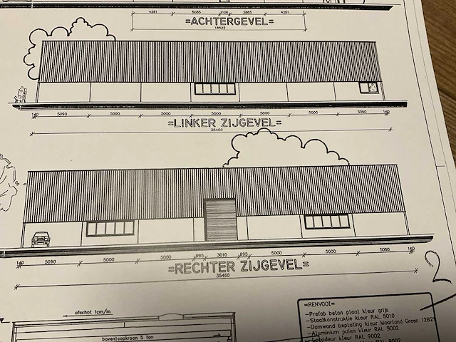 Staalconstructie met kraanbaan (18 x 35 mtr) (630m2) - afbeelding 53 van  68