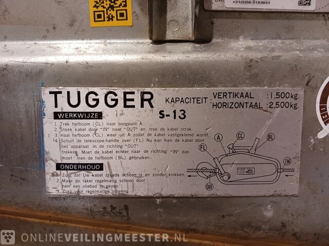 Staaldraadtakel met spandbanden tugger, s-13 - afbeelding 3 van  11
