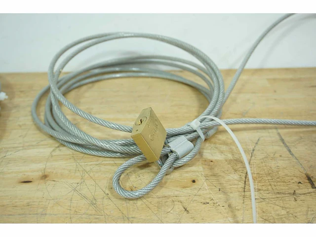 Staalkabel voor terrasslot (14x) - afbeelding 3 van  3