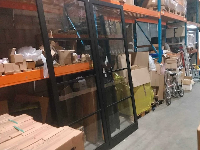 Staallook binnendeur zwart (2x) - afbeelding 2 van  4