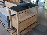 Staand badmeubel finewood design, eiken naturel - afbeelding 1 van  11