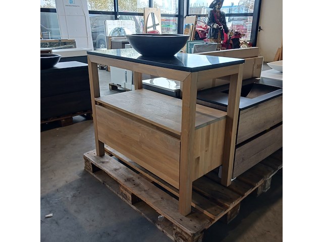 Staand badmeubel finewood design, eiken naturel - afbeelding 5 van  11