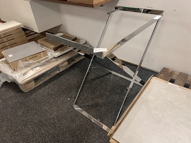 Staand rek voor wastafel chroom - afbeelding 1 van  2