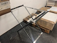 Staand rek voor wastafel chroom - afbeelding 2 van  2