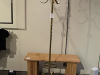 Staande goudkleurige kapstok met paraplufunctie. hoogte 200 cm - afbeelding 2 van  2