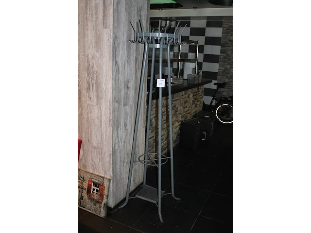 Staande kapstok met paraplu functie. hoogte 185 cm. - afbeelding 2 van  2
