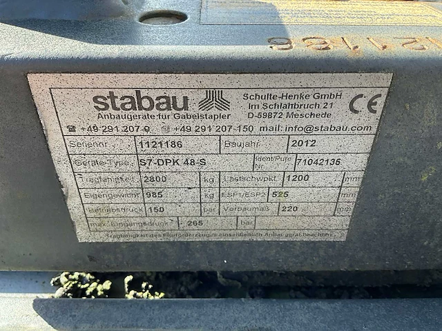 Stabau s7-dpk-48-s vorkversteller dubbel - afbeelding 9 van  9