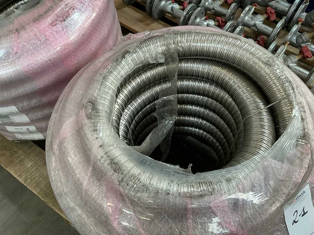 Stabile rvs rookgasafvoerkanaal dubbelwandig 60mm (2x) - afbeelding 2 van  6