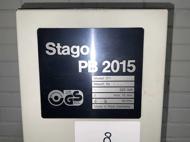 Stago - pb 2015 371 - papierboormachine - afbeelding 4 van  5