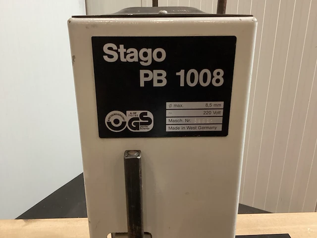 Stago - pb1008 - papierboormachine - afbeelding 2 van  4