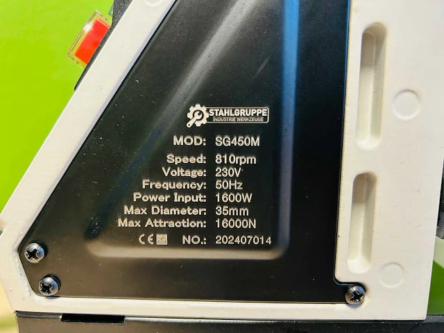 Stahlgruppe - 2025 - sg450m - magnetische boormachine - afbeelding 7 van  9