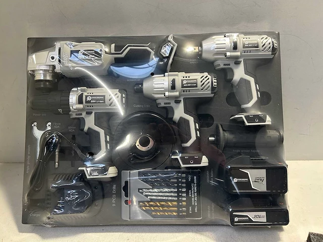 Stahlgruppe - 4 in 1 combopack - accugereedschap set - afbeelding 1 van  11