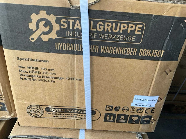 Stahlgruppe - garagekrik 50t pneumatisch hydraulisch - afbeelding 4 van  13