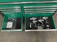 Stahlgruppe - gereedschapswagen jumbo xxl prof 11 laden + 4 in 1 accu gereedschapsset - afbeelding 7 van  15