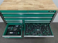 Stahlgruppe - gereedschapswagen jumbo xxl prof 11 laden + 4 in 1 accu gereedschapsset - afbeelding 2 van  15