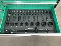 Stahlgruppe - gereedschapswagen jumbo xxl prof 11 laden + 4 in 1 accu gereedschapsset - afbeelding 3 van  15