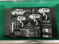 Stahlgruppe - gereedschapswagen jumbo xxl prof 11 laden + 4 in 1 accu gereedschapsset - afbeelding 10 van  15