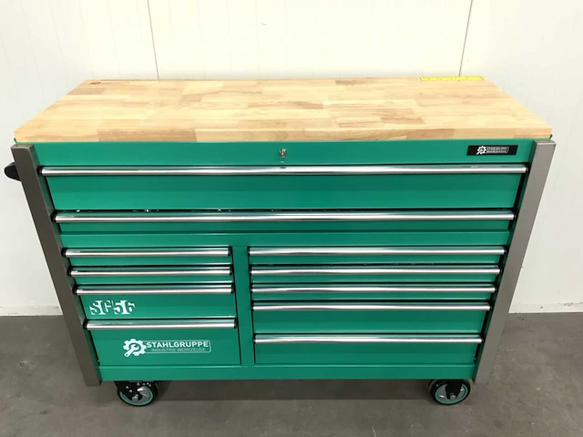 Stahlgruppe - gereedschapswagen jumbo xxl prof 11 laden + 4 in 1 accu gereedschapsset - afbeelding 11 van  15