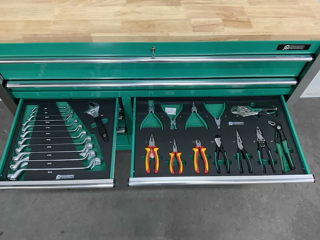 Stahlgruppe - gereedschapswagen jumbo xxl prof 11 laden + 4 in 1 accu gereedschapsset - afbeelding 14 van  15