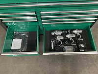 Stahlgruppe - gereedschapswagen jumbo xxl prof 11 laden + 4 in 1 accu gereedschapsset - afbeelding 7 van  15