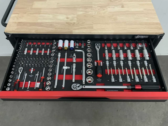 Stahlgruppe - jumbo - gereedschapswagen + 4 in 1 accugereedschap + gereedschap - afbeelding 10 van  14