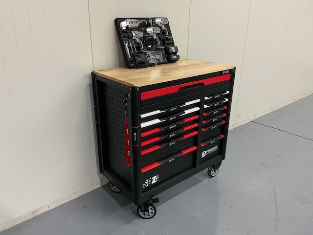 Stahlgruppe - jumbo - gereedschapswagen + 4 in 1 accugereedschap - afbeelding 1 van  14