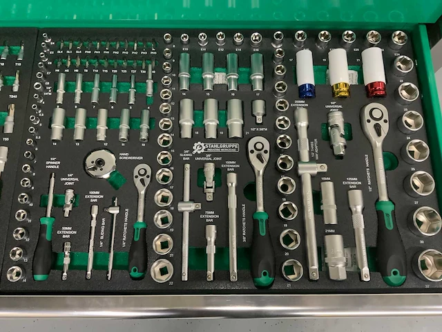 Stahlgruppe - jumbo xxl prof - gereedschapswagen11 laden 386 pcs - afbeelding 13 van  15