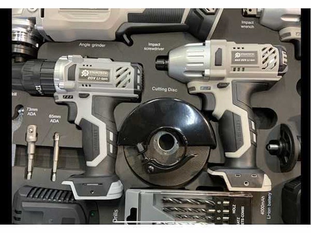 Stahlgruppe - powertool set 4 machines incl accu's - afbeelding 8 van  24