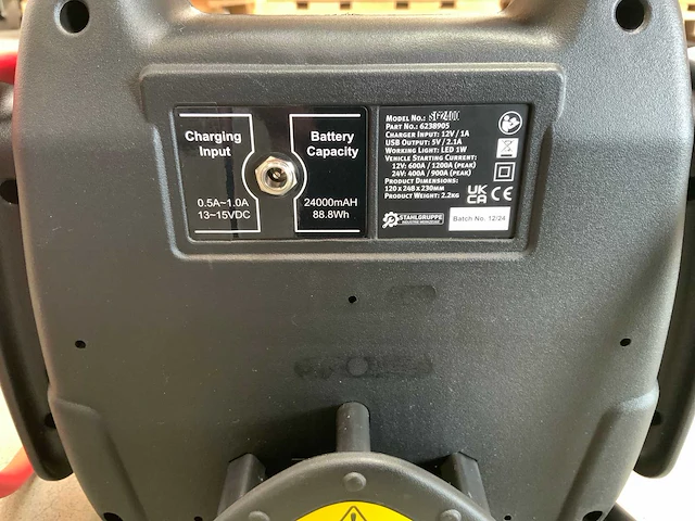 Stahlgruppe - sg2400 - startbooster 12/24v - afbeelding 5 van  9