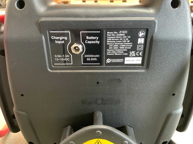 Stahlgruppe - sg2400 - startbooster 12/24v - afbeelding 5 van  9