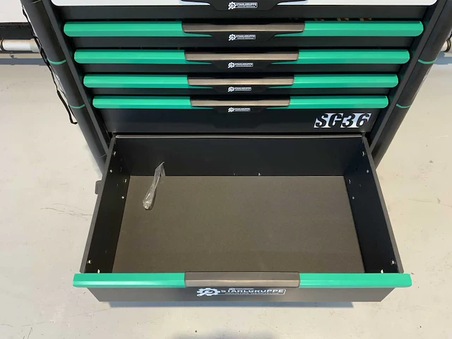 Stahlgruppe - sg36 - gereedschapswagen, 7 laden 307 pcs gereedschap - afbeelding 2 van  13