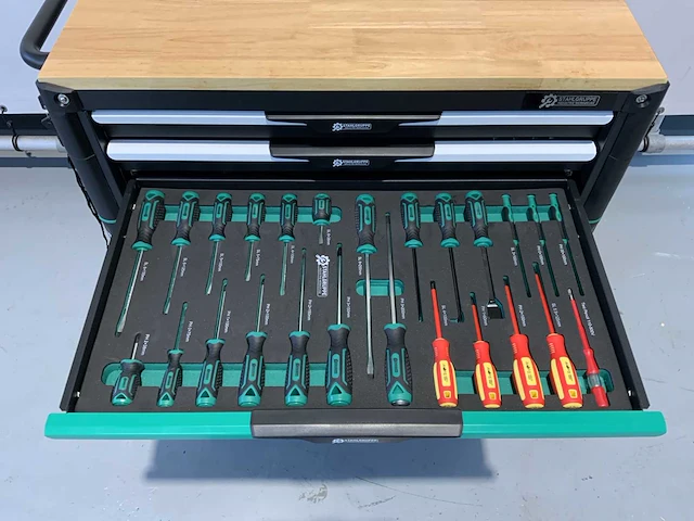 Stahlgruppe - sg36 - gereedschapswagen, 7 laden 307 pcs gereedschap - afbeelding 10 van  13