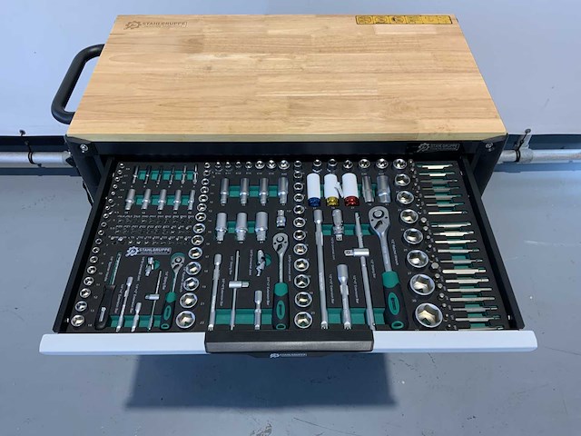 Stahlgruppe - sg36 - gereedschapswagen, 7 laden 307 pcs gereedschap - afbeelding 8 van  13