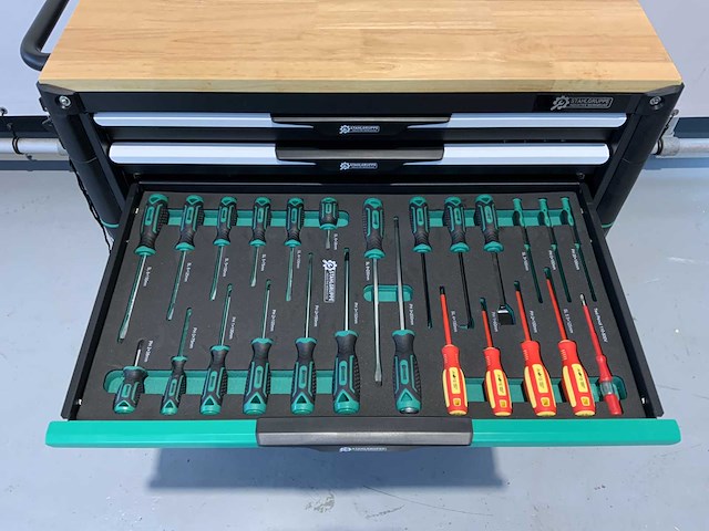 Stahlgruppe - sg36 - gereedschapswagen, 7 laden 307 pcs gereedschap - afbeelding 10 van  13