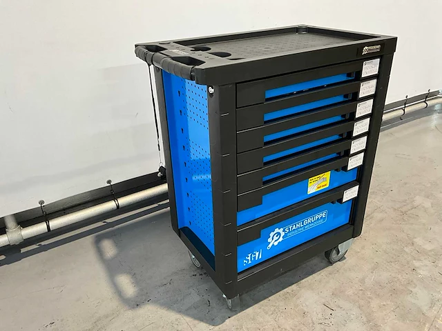 Stahlgruppe gereedschapswagen 7 laden, 212 pcs gereedschap - afbeelding 1 van  15