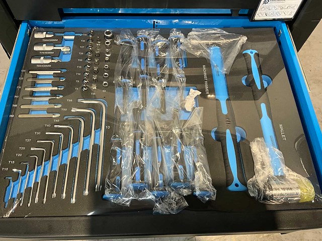 Stahlgruppe gereedschapswagen 7 laden, 212 pcs gereedschap - afbeelding 10 van  15