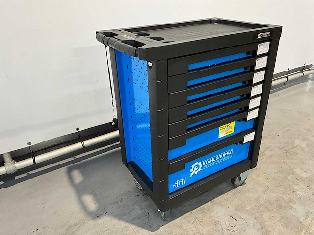 Stahlgruppe gereedschapswagen 7 laden, 212 pcs gereedschap - afbeelding 1 van  15