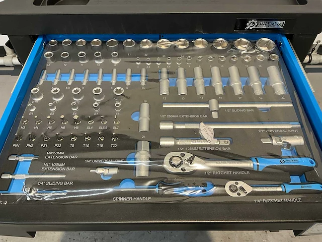 Stahlgruppe gereedschapswagen 7 laden, 212 pcs - afbeelding 13 van  15