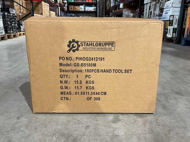 Stahlgruppe gs-b5180m 180 stuks handgereedschap set - afbeelding 6 van  10