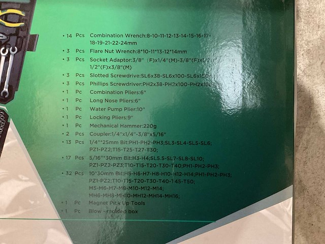 Stahlgruppe gs-b5180m 180 stuks handgereedschap set - afbeelding 7 van  10