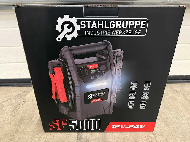 Stahlgruppe sg5000 startbooster - 12v 24v - professional - 4400a piek - afbeelding 5 van  5