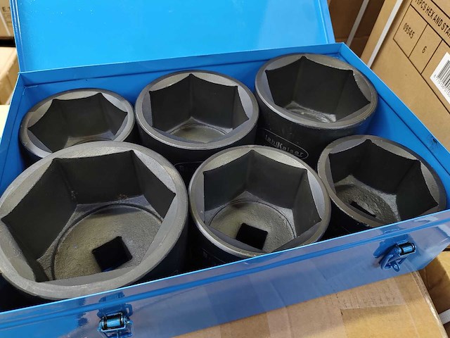 Stahlkaiser - 2025 - extra lang xxxl 1" - 6 delige krachtdoppenset - afbeelding 2 van  4