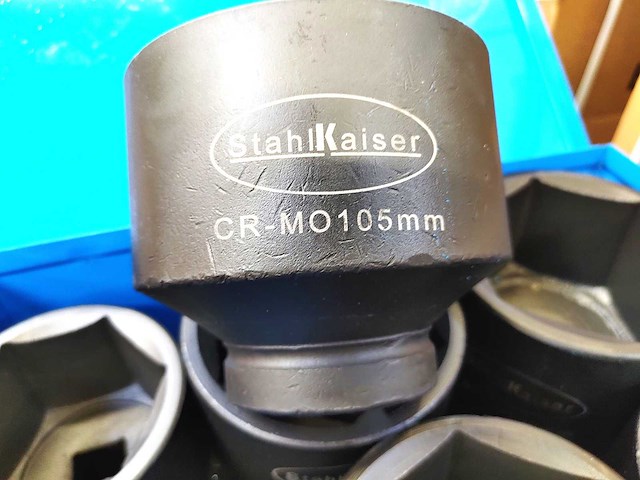 Stahlkaiser - 2025 - extra lang xxxl 1" - 6 delige krachtdoppenset - afbeelding 3 van  4